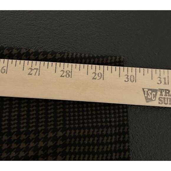 Susan Graver 2X Brown Houndstooth Floral Liquid‎ Knit Wide Leg Pants Tropical - Picture 4 of 9